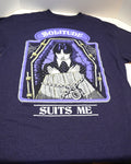 Wednesday Addams Solitude Suits Me Purple Shirt Size L Netflix