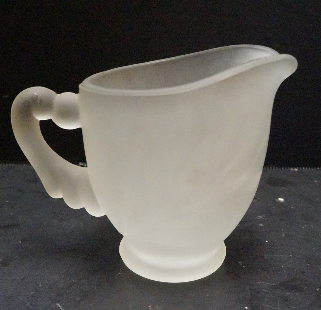 Indiana Glass Willow Frost Satin Creamer