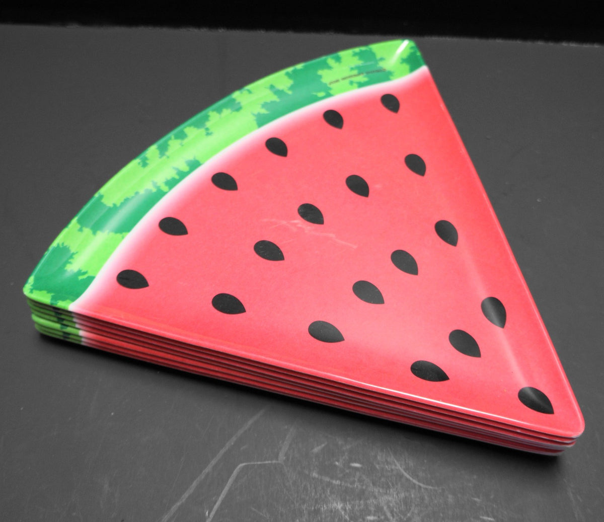Creative Expressions Watermelon Melamine Plates Set of 7 Taiwan