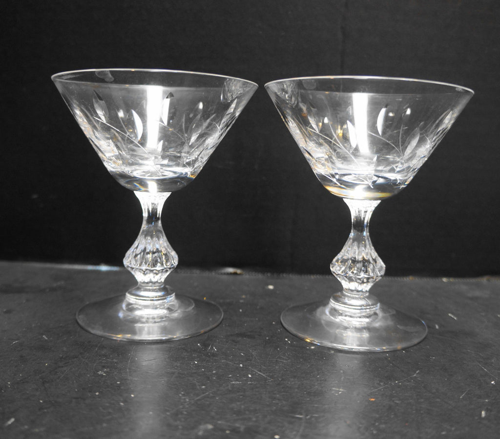 Duncan & Miller Willow Tall Champagne Sherbet Pair