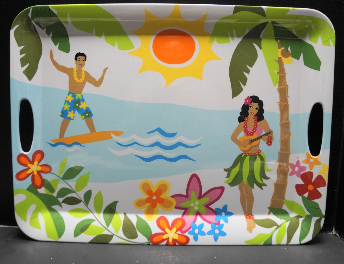 Target Aloha Summer Hawaii Theme Melamine Large Serving Tray 2003
