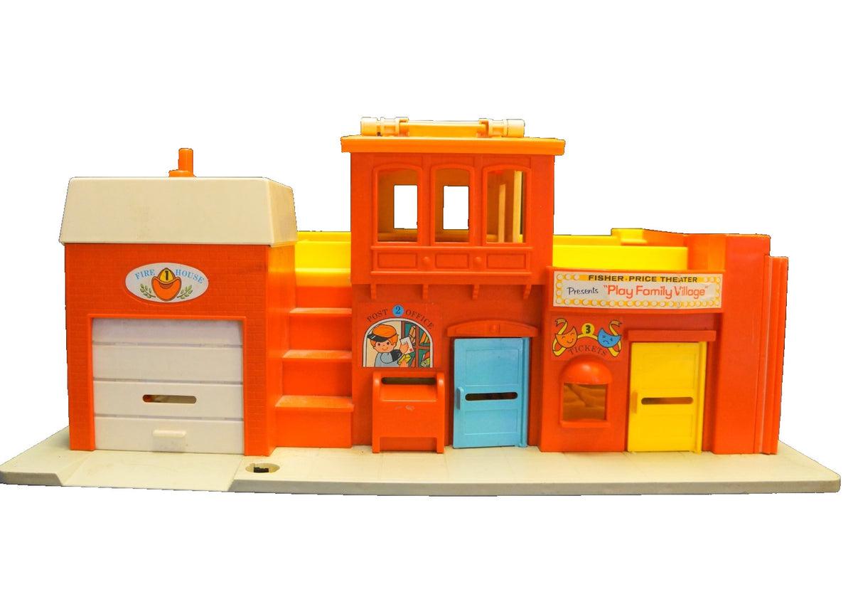 Fisher Price Main Street Village 1973 #997 Buildings Only