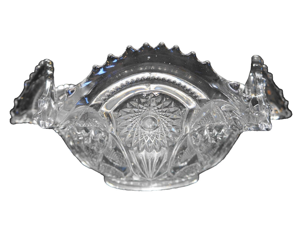 Imperial Glass Fashion Round Crimped Bowl 12 IN Clear Glass