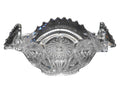 Imperial Glass Fashion Round Crimped Bowl 12 IN Clear Glass