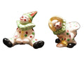 Clown Tumbling Circus Act Hand Painted Salt Pepper Shakers Japan