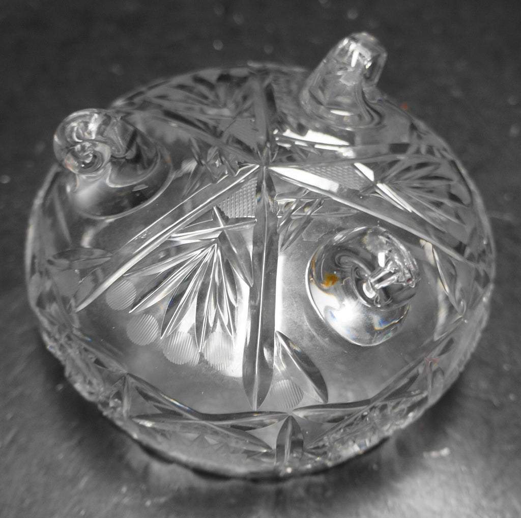 Bohemia Crystal Queen's Lace Small Bowl Three Toed