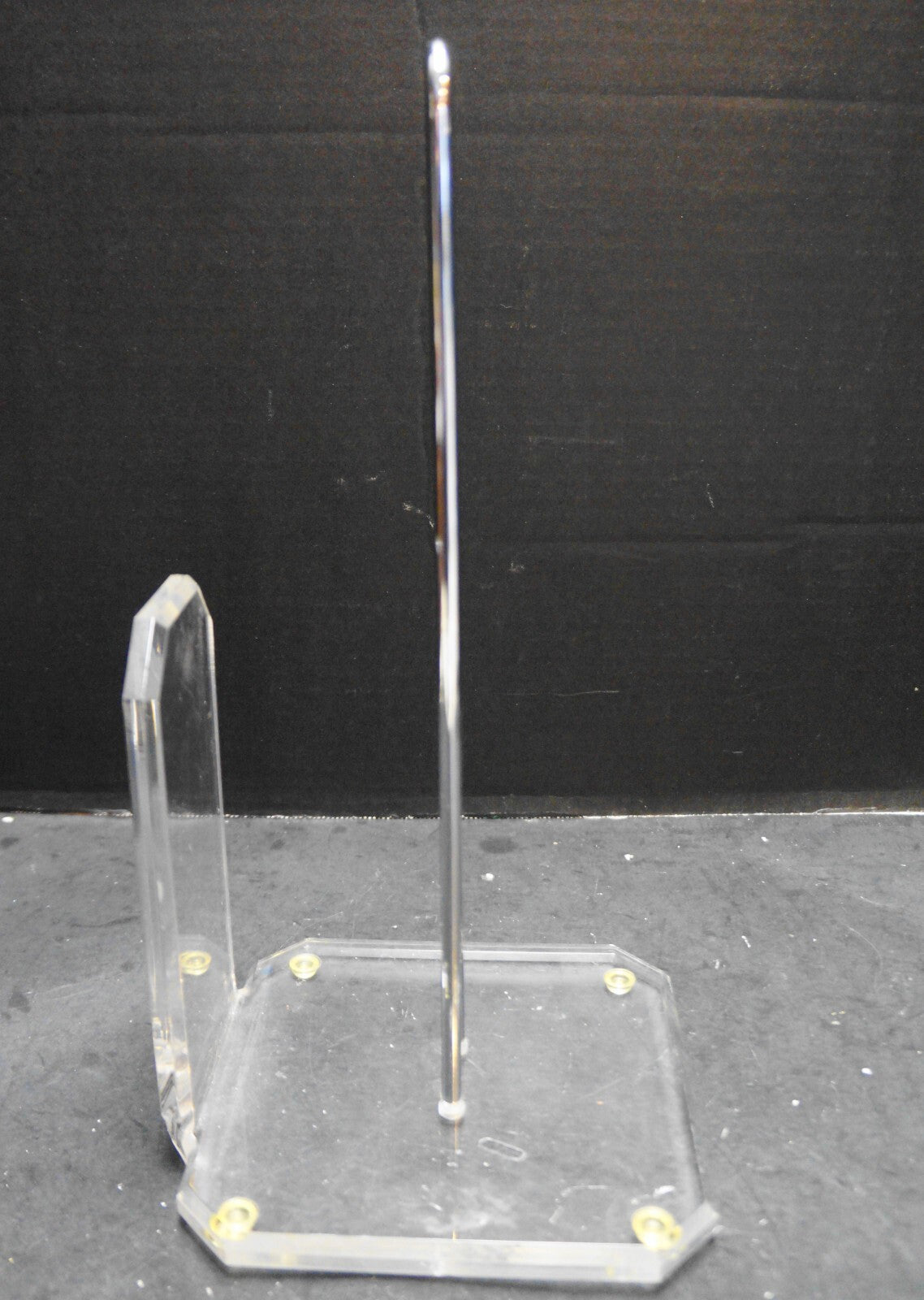 Clear Acrylic Lucite Paper Towel Stand Holder Made in Taiwan