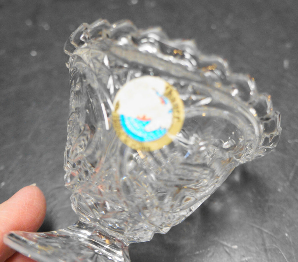 Hofbauer The Byrdes Crystal Tiny Flared Footed Bowl & Candy Box Base