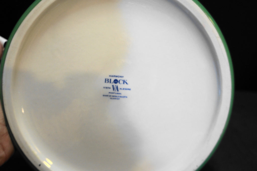 Block Vista Alegre Quartet Solid Green Quiche 1984 10 IN