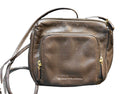 Stone Mountain Dark Brown Pebbled Leahter Small Crossbody Purse