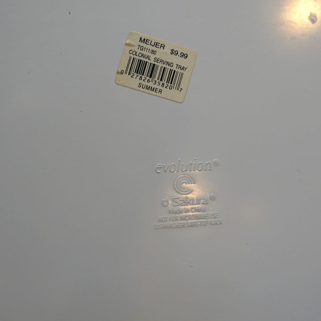 Warren Kimble Colonial Sakura Evolution Melamine Platter 1997