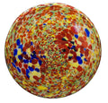 Confetti Spatter Art Glass Round Tray Platter Plate 12"