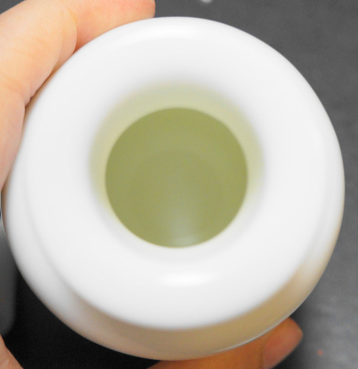Westmoreland Paneled Grape White Milk Glass Perfume Cologne Toilet Water Bottle