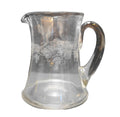 Central Glass Grape Vintage Needle Etch Optic Pitcher
