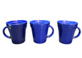 Rachael Ray Double Ridge Blue Raspberry Coffee Mugs Set of 3