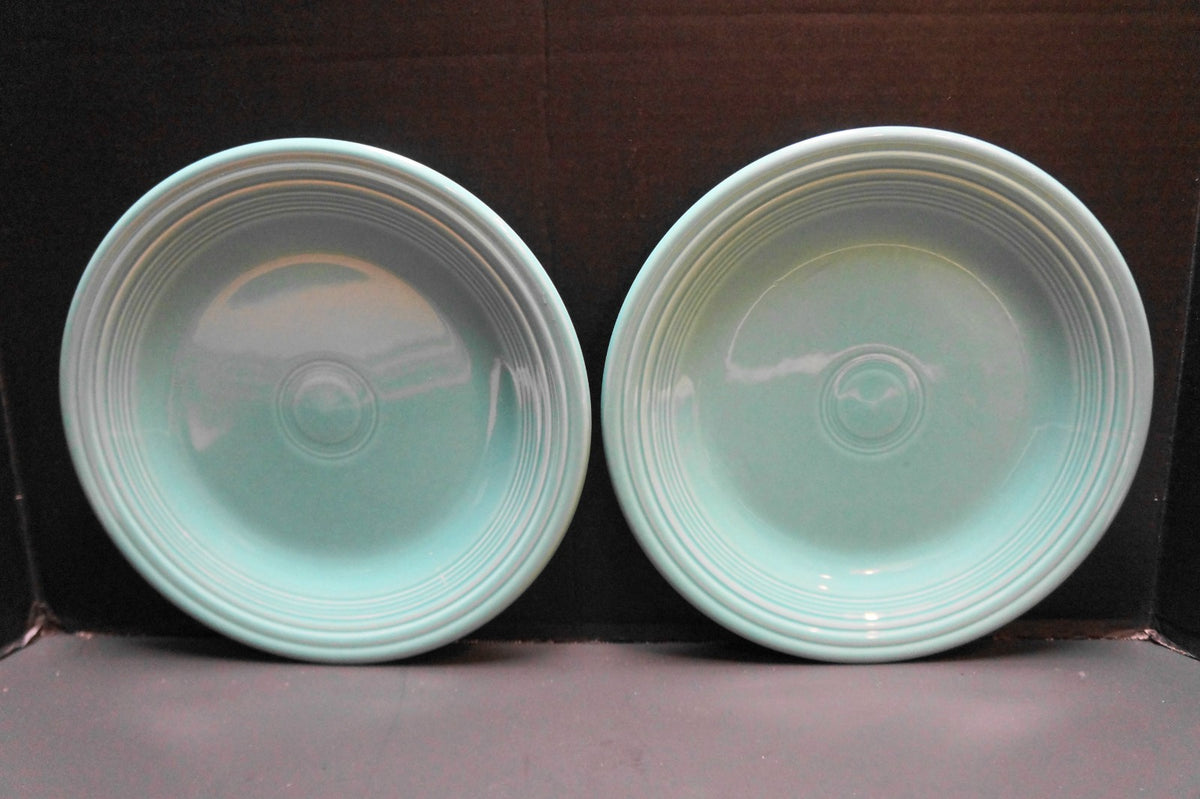 Homer Laughlin Fiesta Fiestaware Green Dinner Plates Pair Recent