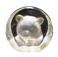 Zajecar Crystal Paperweight Cut Frosted Intaglio Bear Head