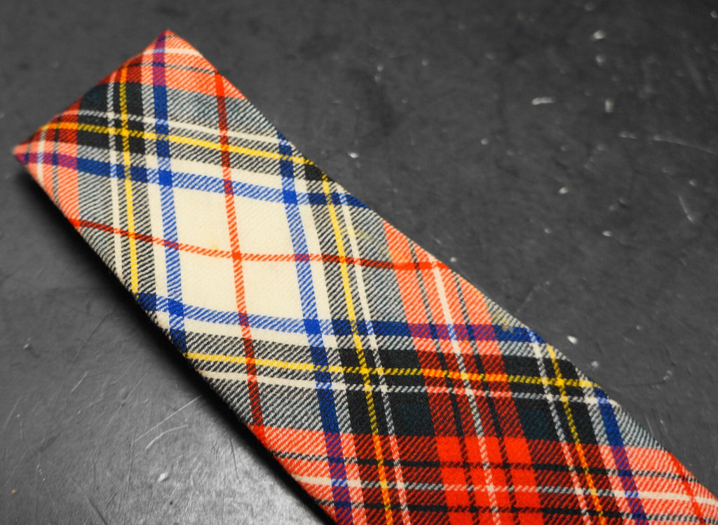 Watson Brothers Viyella Wool Plaid Tartan Necktie