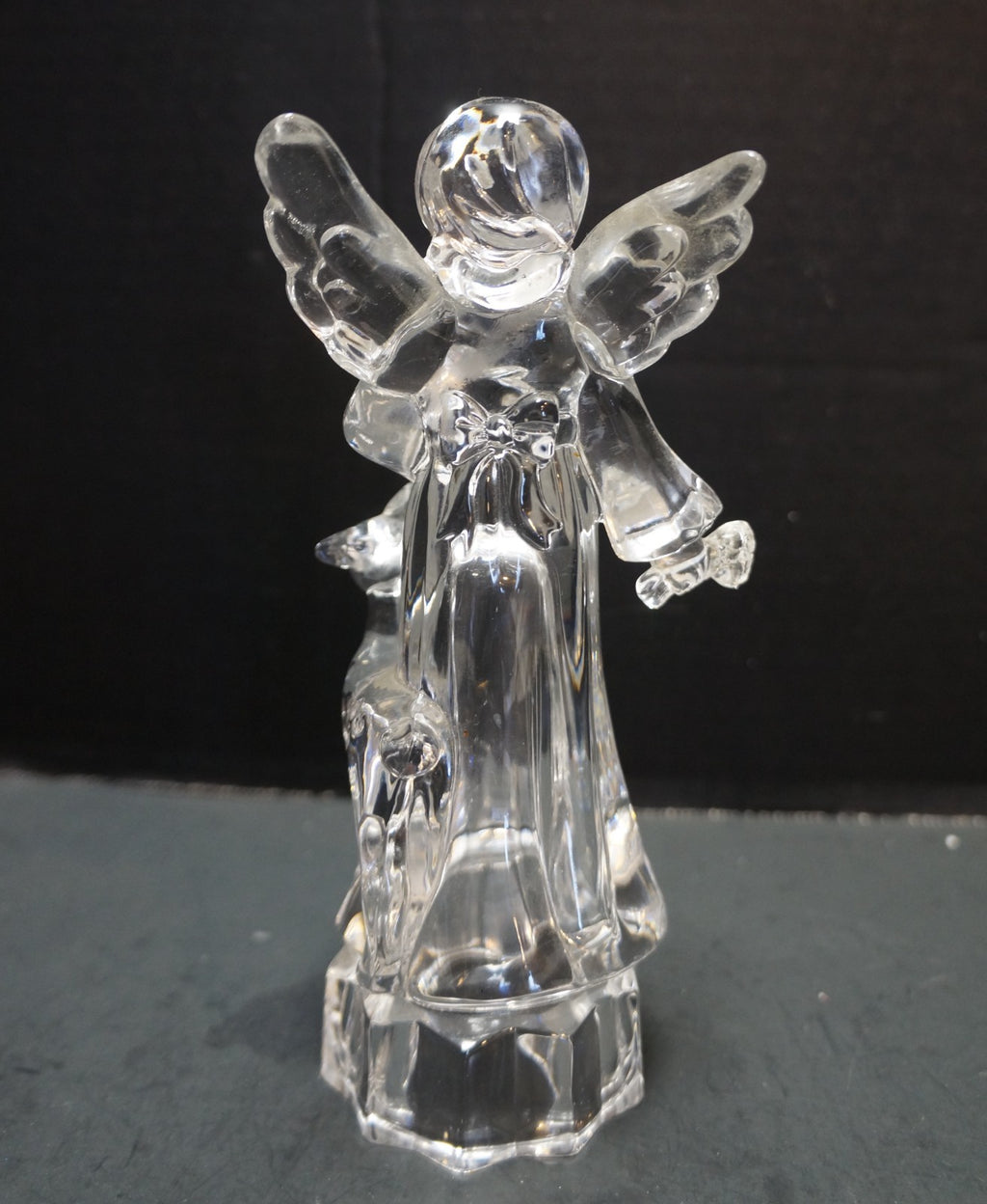 Mikasa Angelic Harmony Lead Crystal Angel Figurine Deer Fawn