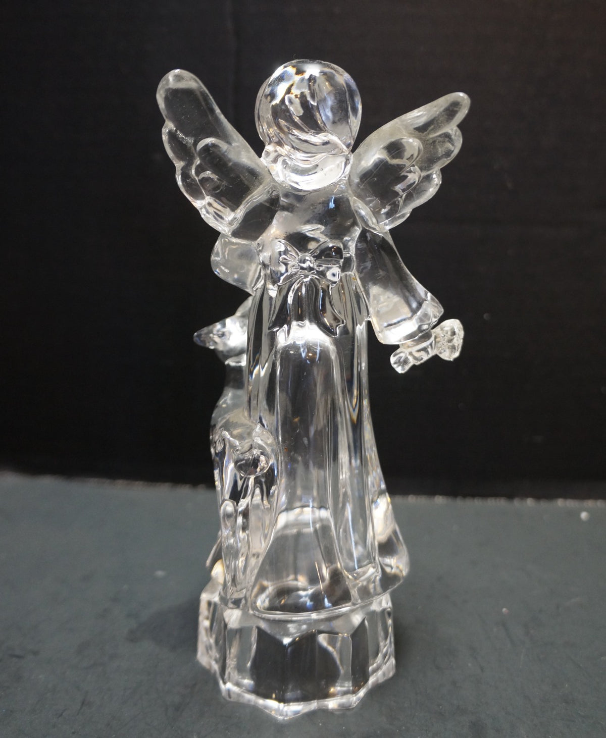 Mikasa Angelic Harmony Lead Crystal Angel Figurine Deer Fawn