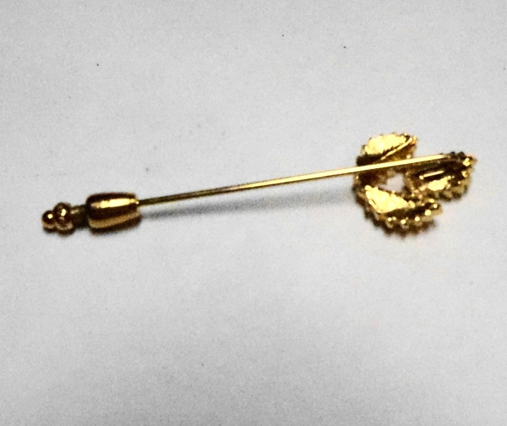 Monet Gold Tone Leaves Leaf Stick Pin