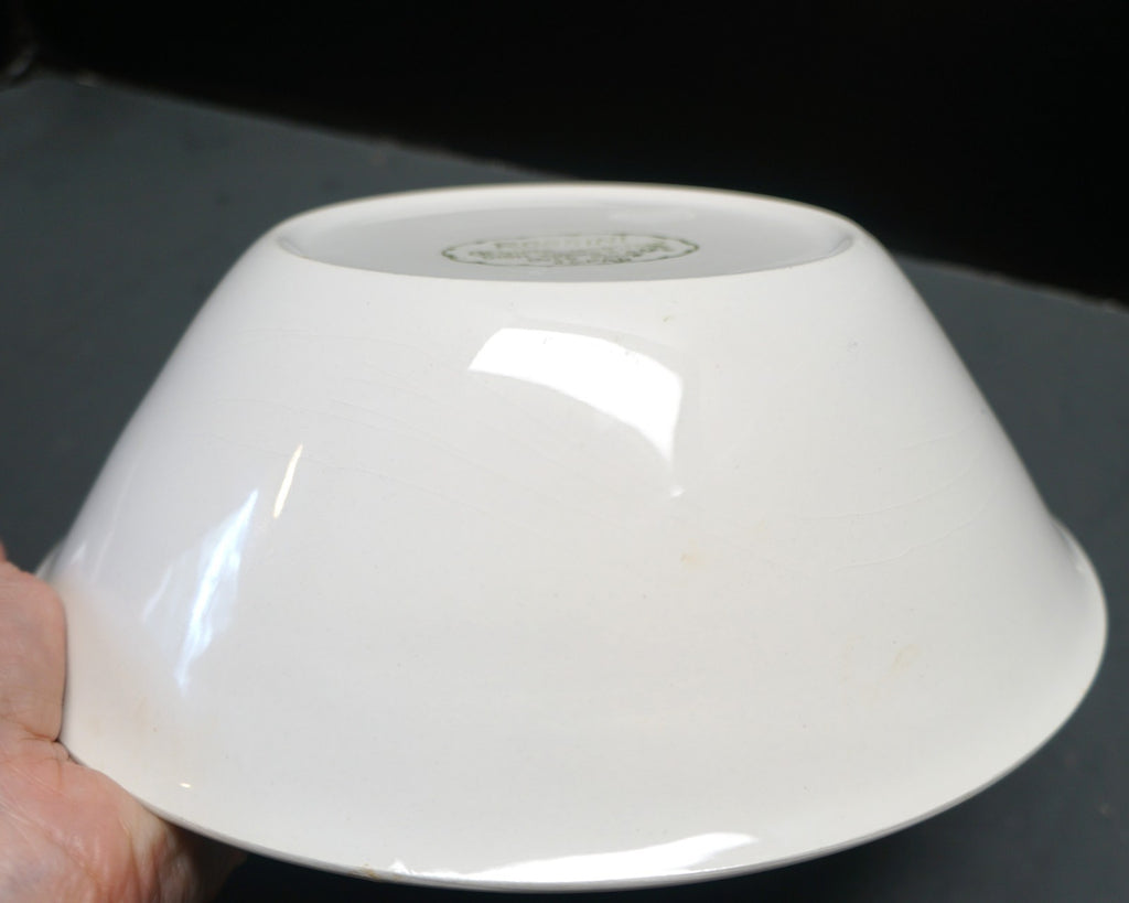 Rossini Sky Blue Flower Power 1970s Ironstone Serving Bowl