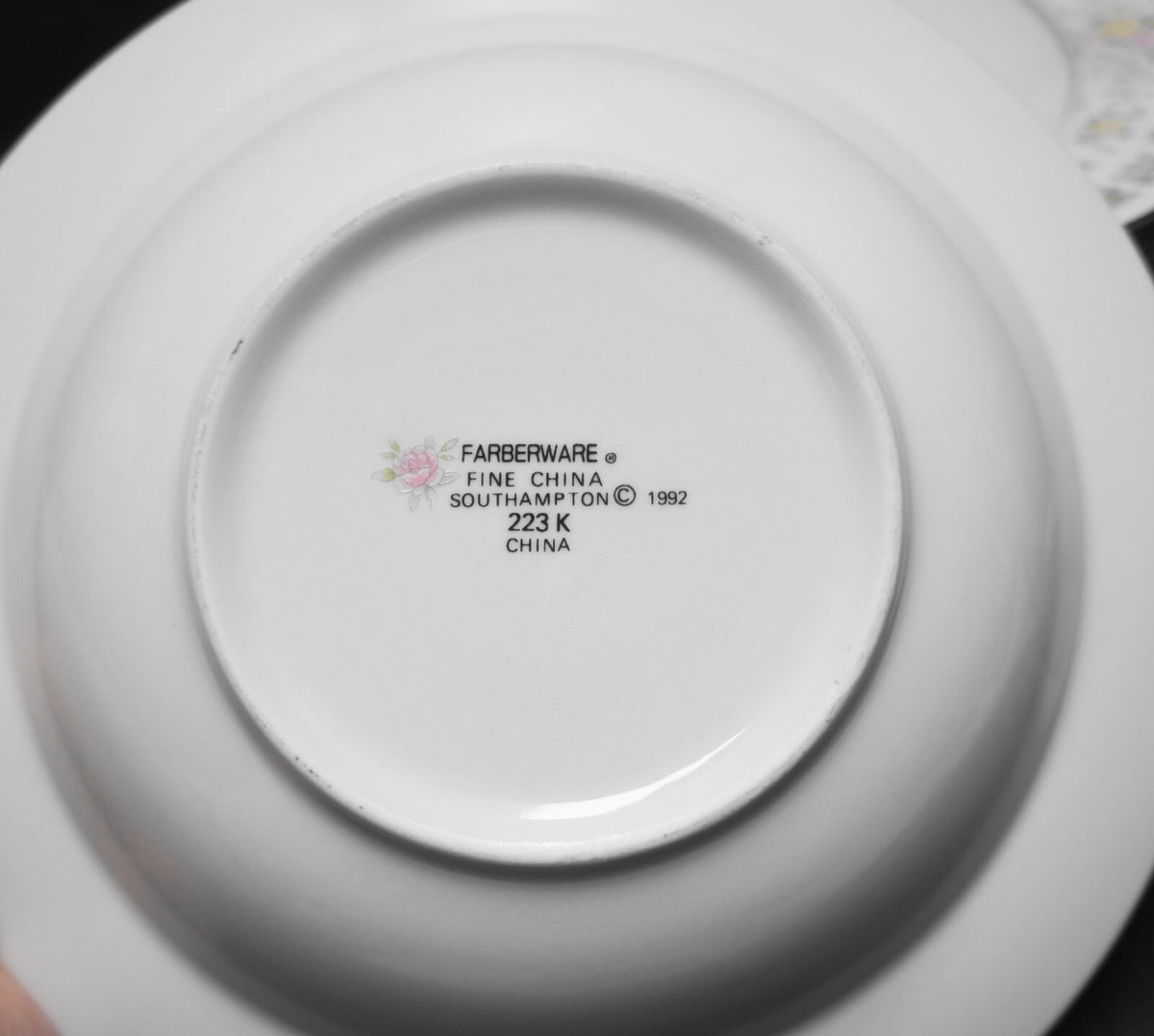 Farberware Southampton White Rimmed Soup Bowls Set of 7