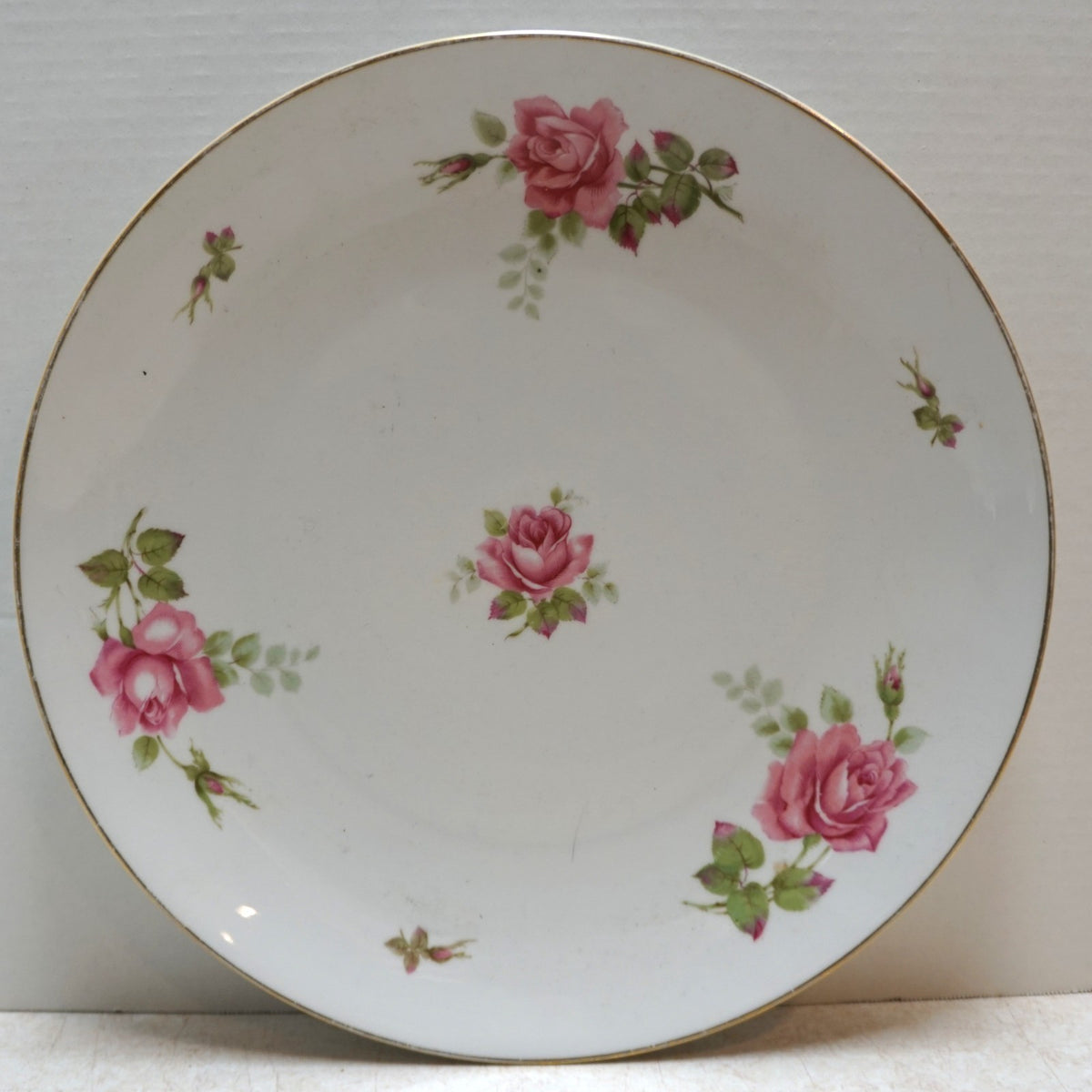 Rosenthal Aida Pink Rose Chop Plate Round Platter 1950s