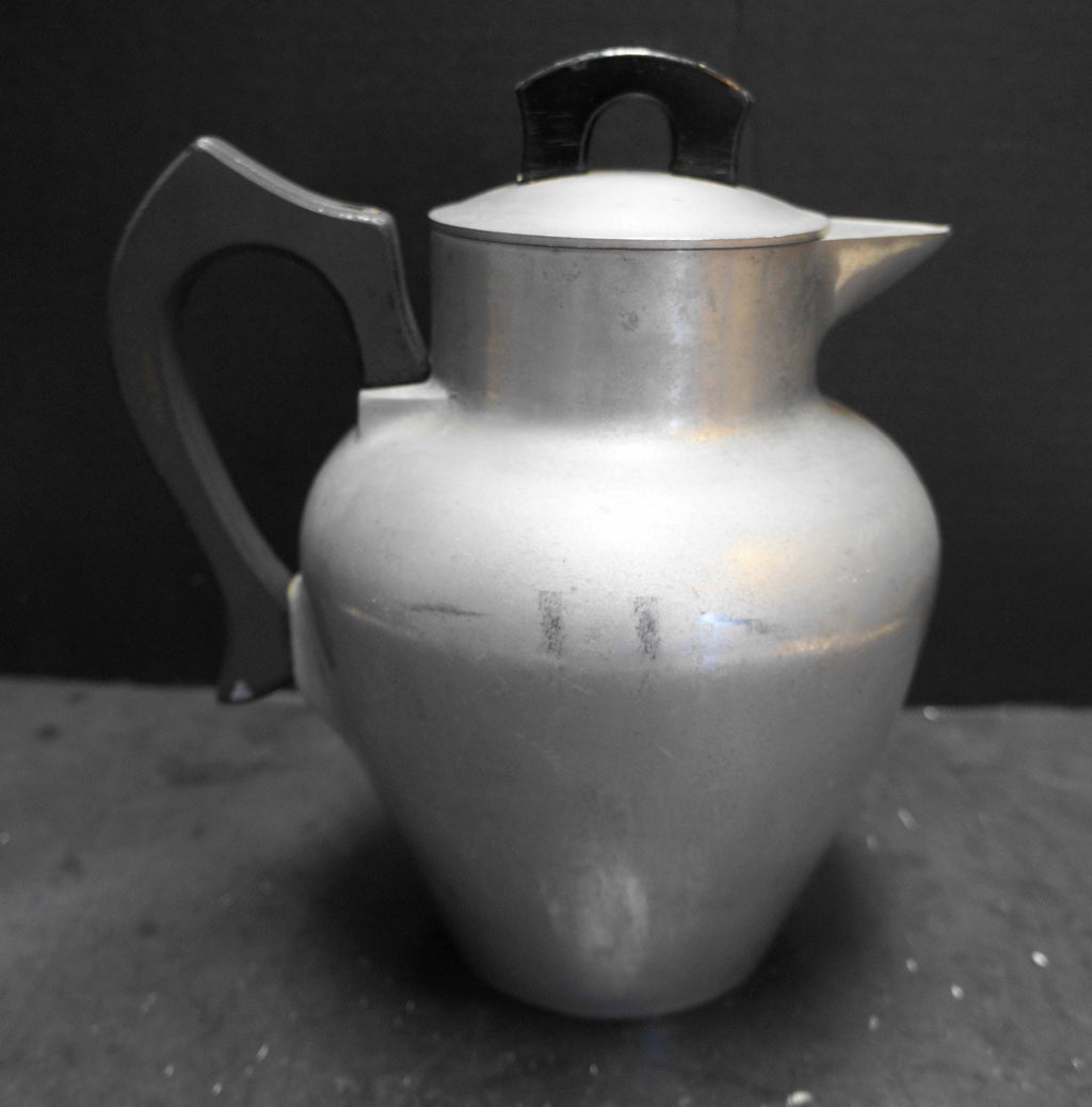 Banner Cook Ware Cast Aluminum Coffee Pot Wood Handles