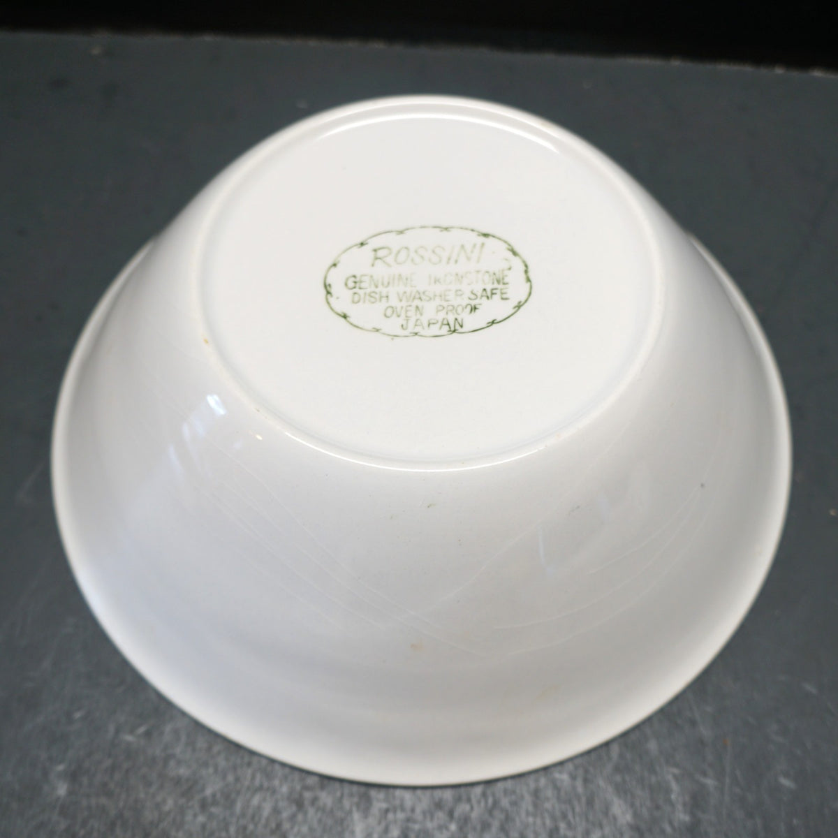 Rossini Sky Blue Flower Power 1970s Ironstone Serving Bowl