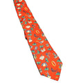 Land's End Direct Merchants Silk Christmas Tree Red Green Tie