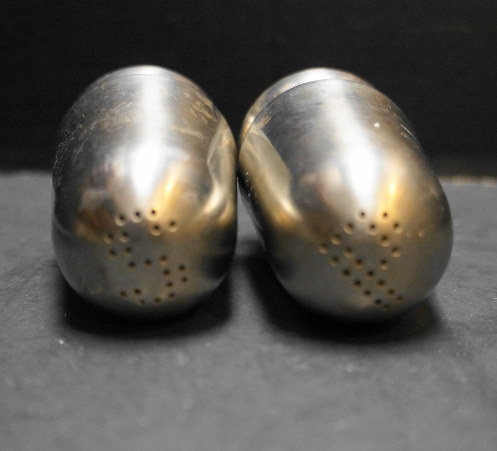 Reed & Barton 18/8 Stainless Steel Midcentury Modern Salt Pepper Shakers