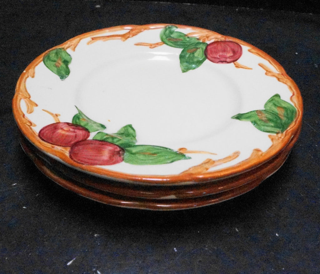 Franciscan Apple California USA Bread Plates Set of 3