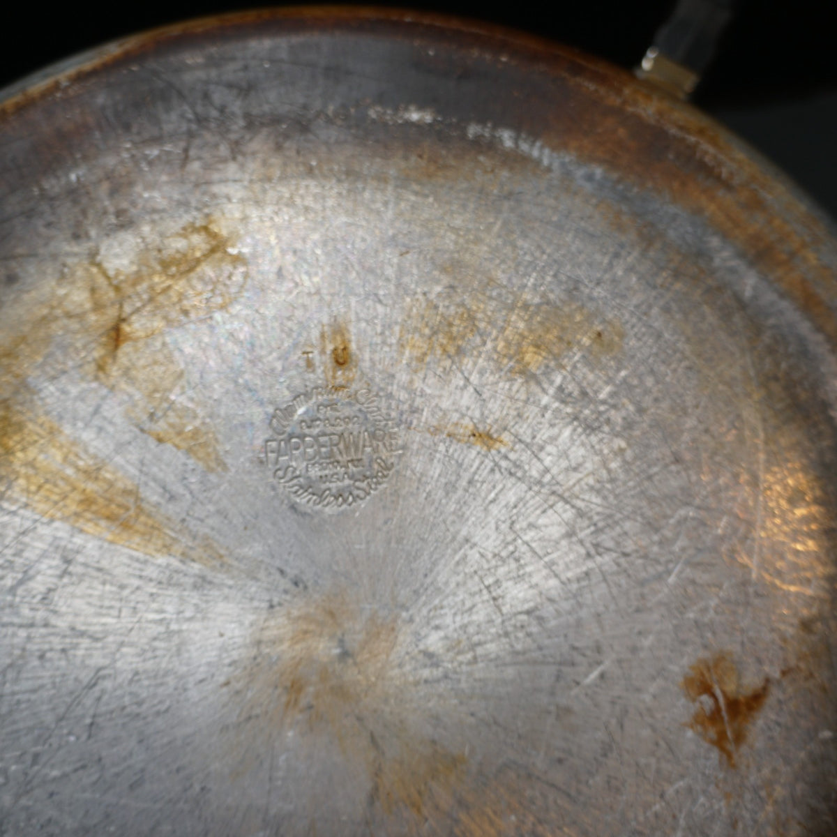 Farberware Aluminum Clad Stainless Steel 12" Skillet Frying Pan Chicken Fryer