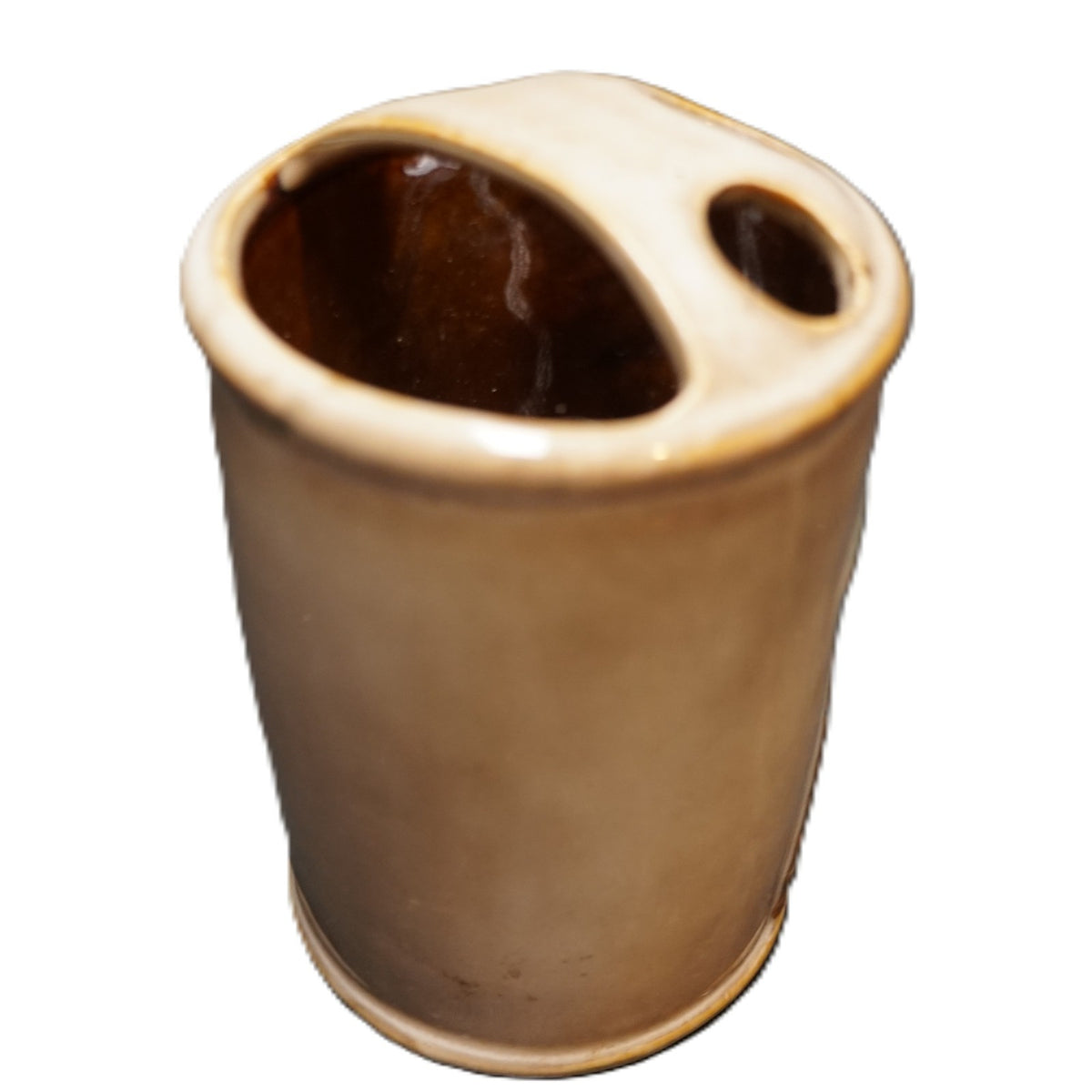 Palm Tree Ceramic Bathroom Set Tumbler Soap Dish Toothbrush Holder