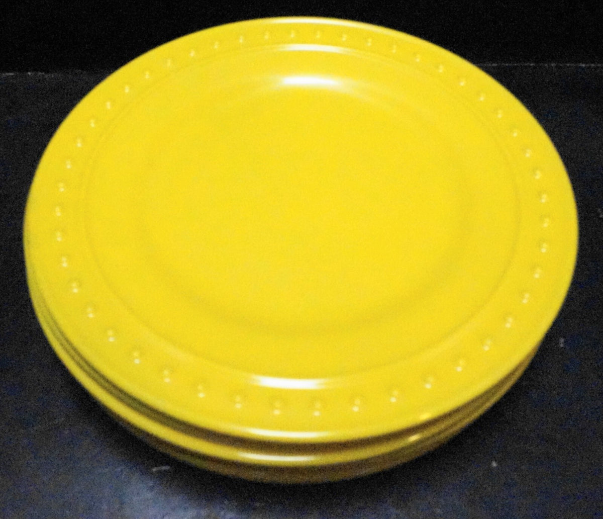 Home Expressions JC Penney Yellow Melamine Salad Plates Set of 6