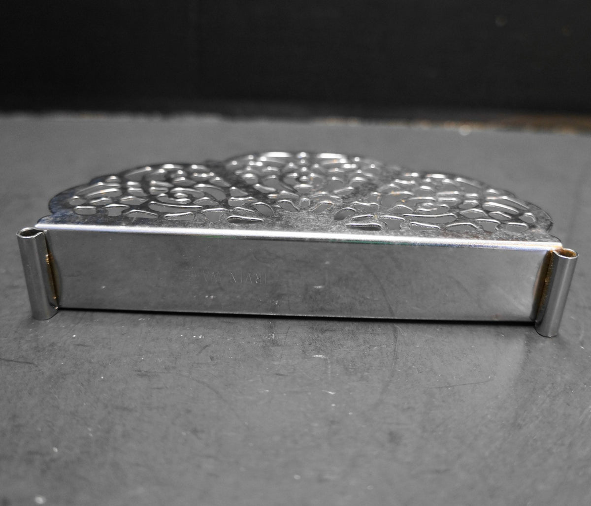 Irvin Ware Chrome Filigree Small Napkin Holder
