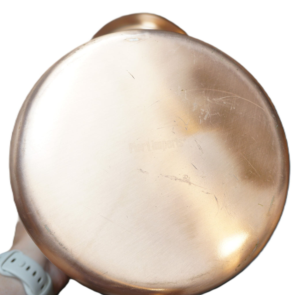 SOLD Pier 1 Hammered Copper Ice Bucket