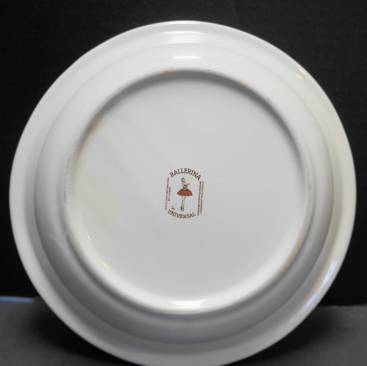 Universal Ballerina Rosette Pie Plate Baker