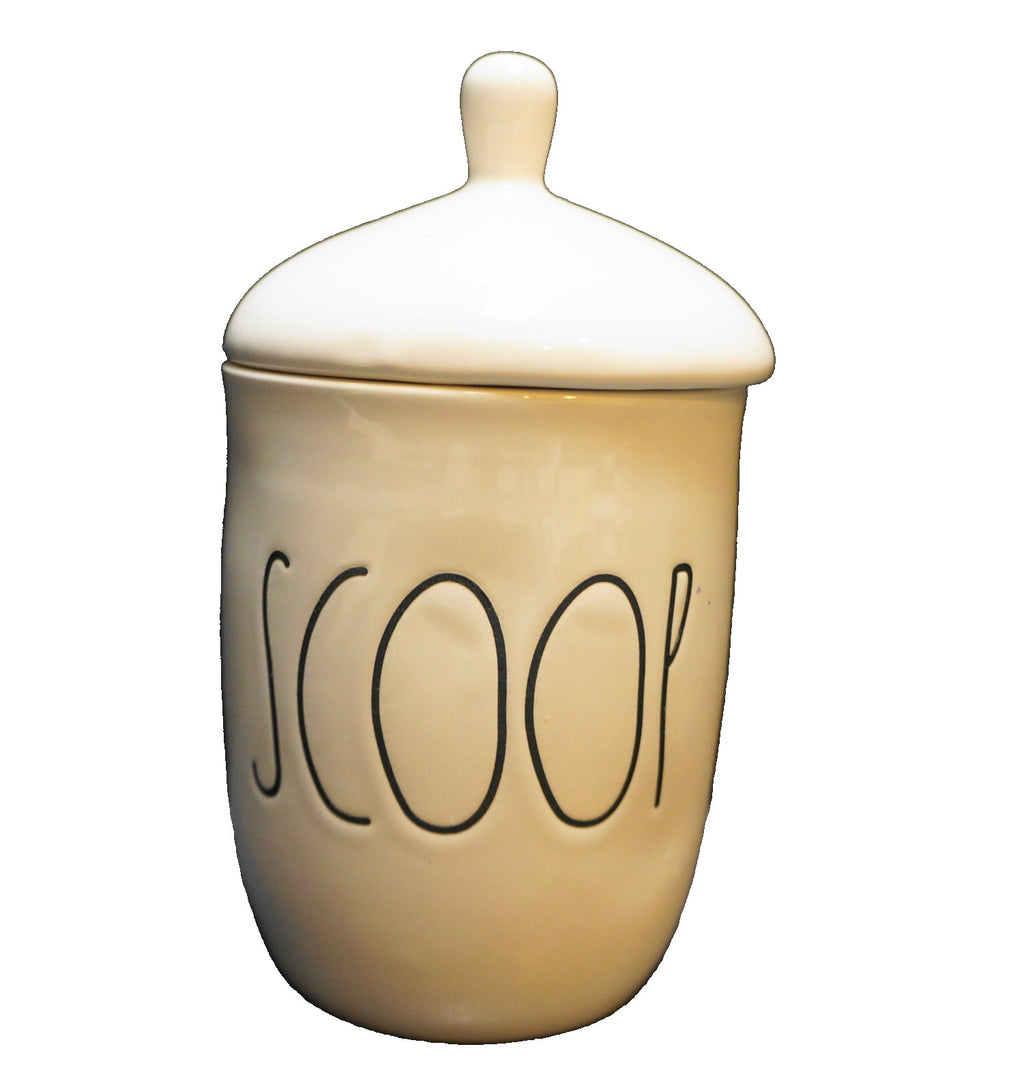 Rae Dunn Scoop Sugar Bowl Canister Farmhouse Magenta Beveled Base