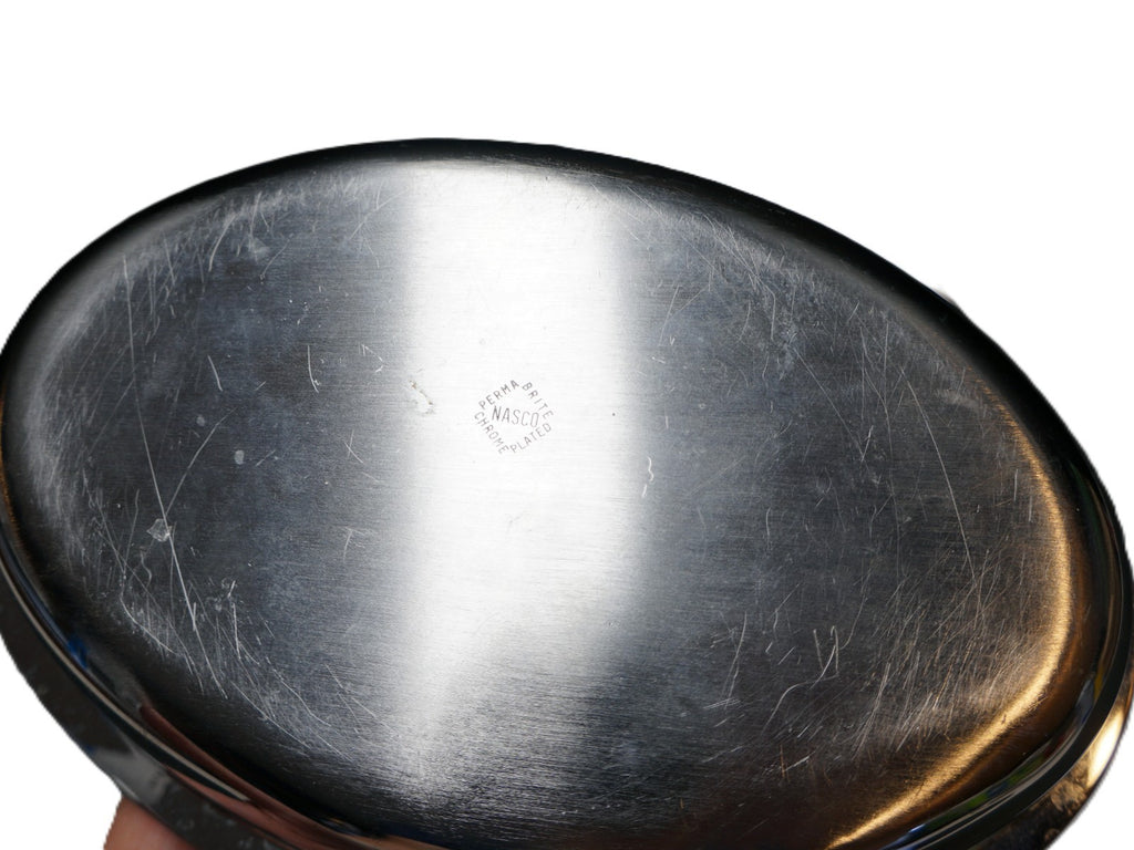 Nasco National Silver Company Perma Brite Chrome Plated Silent Butler