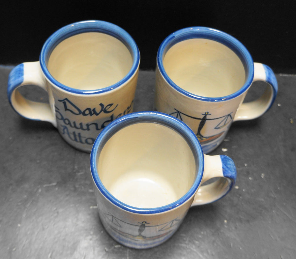 Louisville Stoneware Law Lawyer Scales of Justice Mug Dave Saunders Attorney