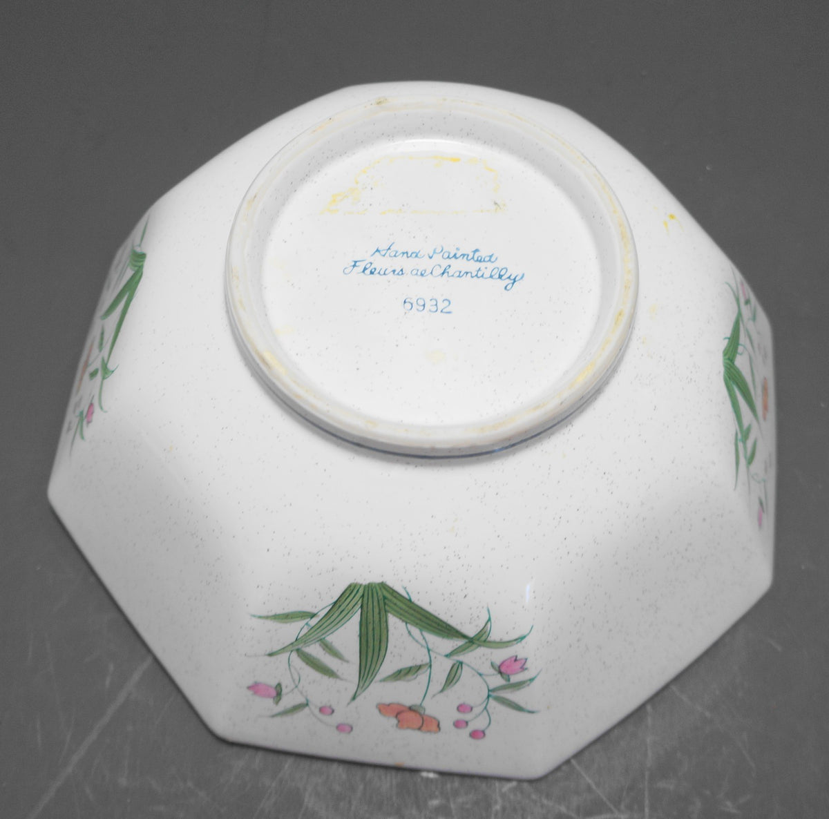 Andrea by Sadek Fleur de Chantilly Serving Bowl Octagon