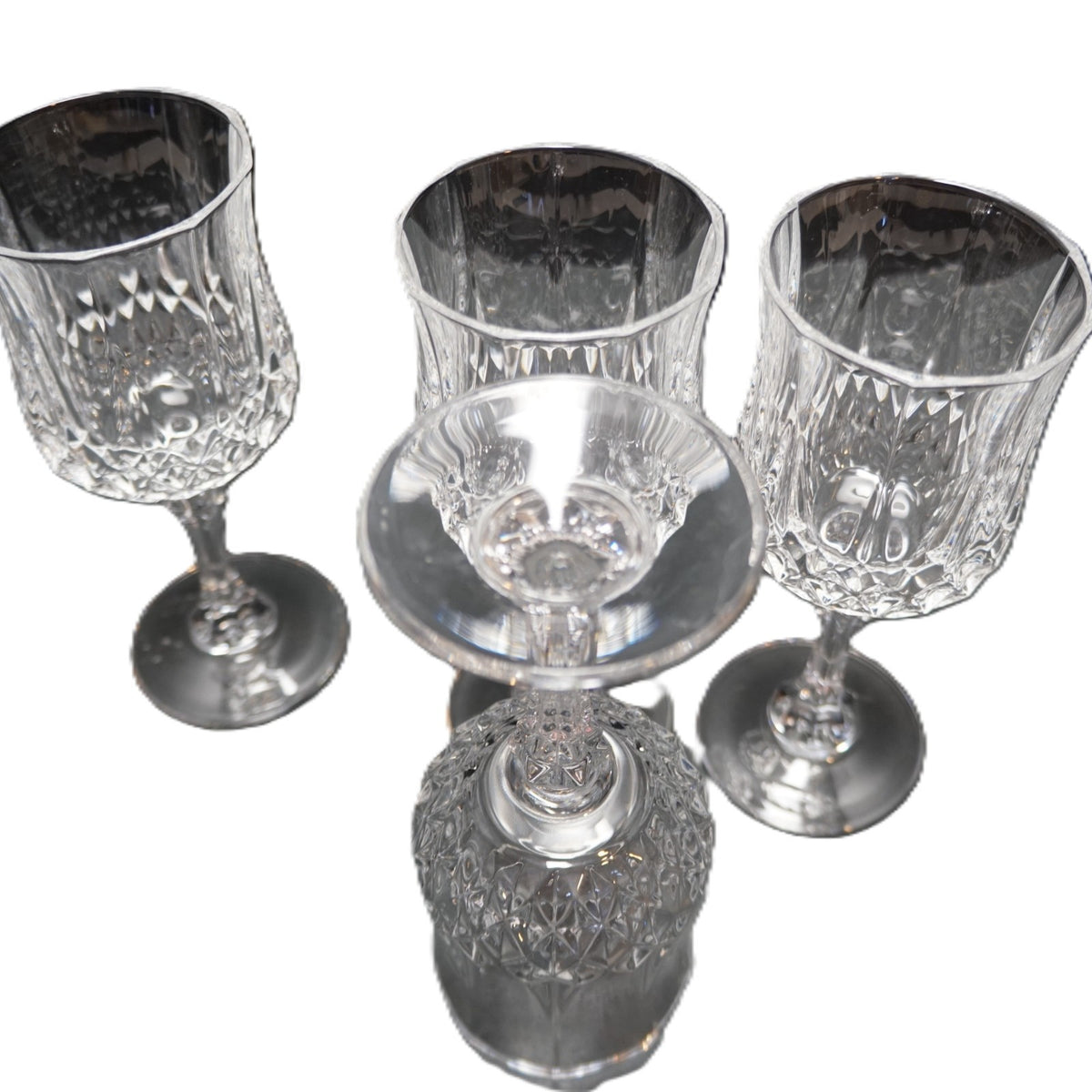Longchamp Crystal Wine Glasses 6 1/2 IN Set of 4 Cristal d/Arques France