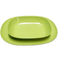 Texas Ware Thin Lime Green Rectangle Oval Bowl Platter