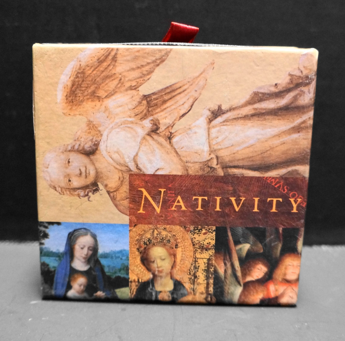Queen of Heaven Mary Nativity Glass Paperweight