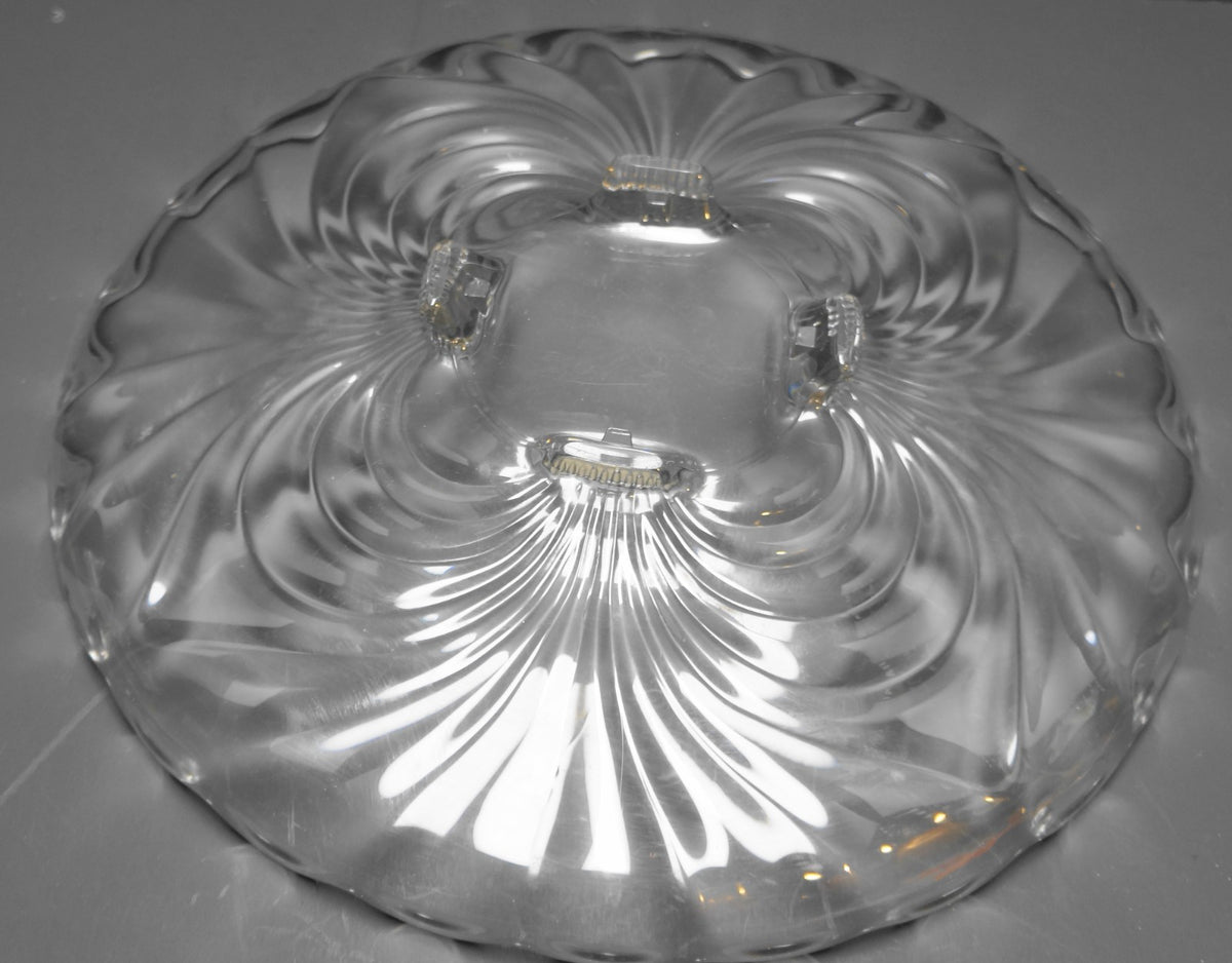 Cambridge Caprice Cabaret Plate 4 Toes Cupped Rim 14 IN