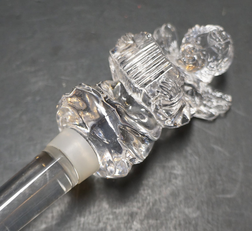 Mikasa Cherub Song Crystal Wine Bottle Stopper 1990s