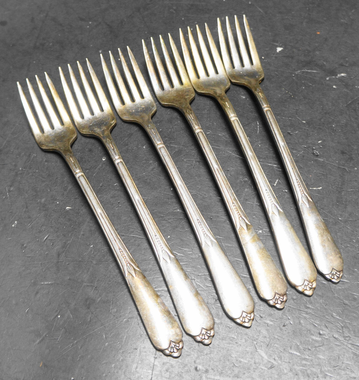 Rogers Bros International Silver Silverplate Inspiration Forks Set of 6