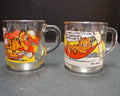 Garfield Odie McDonald's Glass Mugs Pair 1978